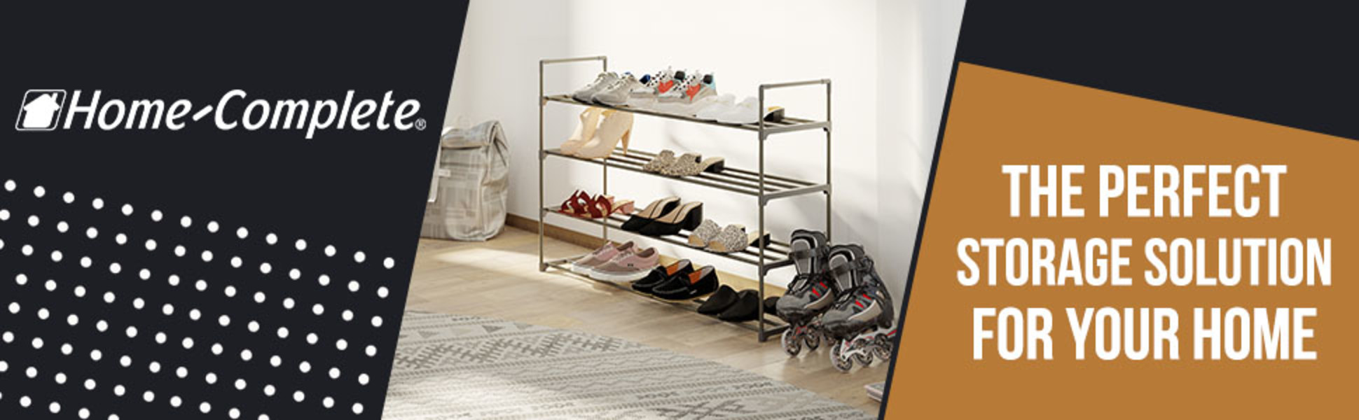 Somerset Home 3-Tier Shoe Rack, 18 Pair Storage Organizer for Shoes