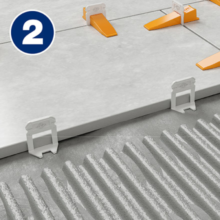 QEP LASH XL Red 1/8 in. W Plastic Clip Tile Leveling System 300