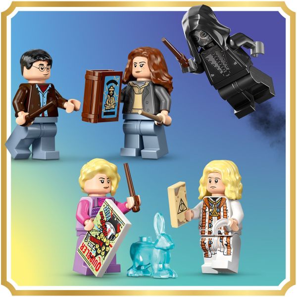 Includes 5 LEGO Harry Potter minifigures, each with a wand.