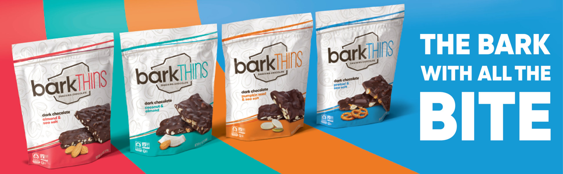 barkTHINS Dark Chocolate Pretzel and Sea Salt Snacking Chocolate Bag, 1 bag  / 4.7 oz - Kroger