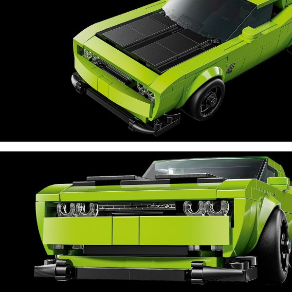 Replicates the real-life long hood and front grille