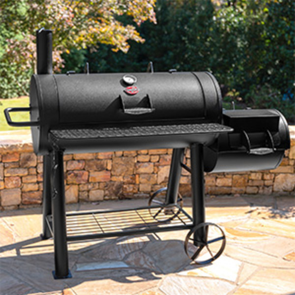 Char-Griller 1012 sq. in. Competition Pro Offset Charcoal Grill or Wood  Smoker in Black 8125 - The Home Depot