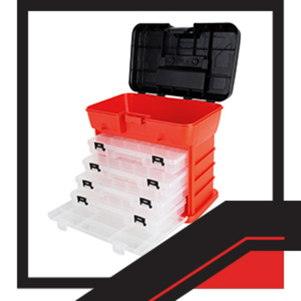Storage Tool Box - Portable Multipurpose Organizer With Main Top