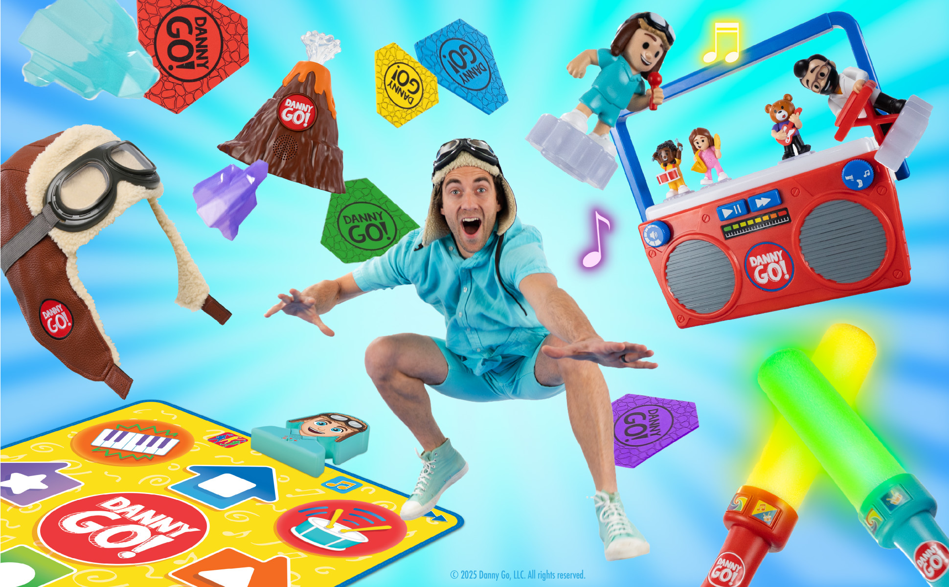 Danny Go! Music Mix-Up Boombox - Interactive Toy with Lights and