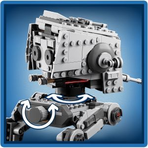 LEGO Star Wars Hoth AT-ST Walker 75322 Building Toy for Kids with Chewbacca  Minifigure and Droid Figure, The Empire Strikes Back Model 