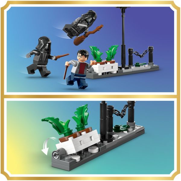 Knock over the flowerpots during the daring escape.