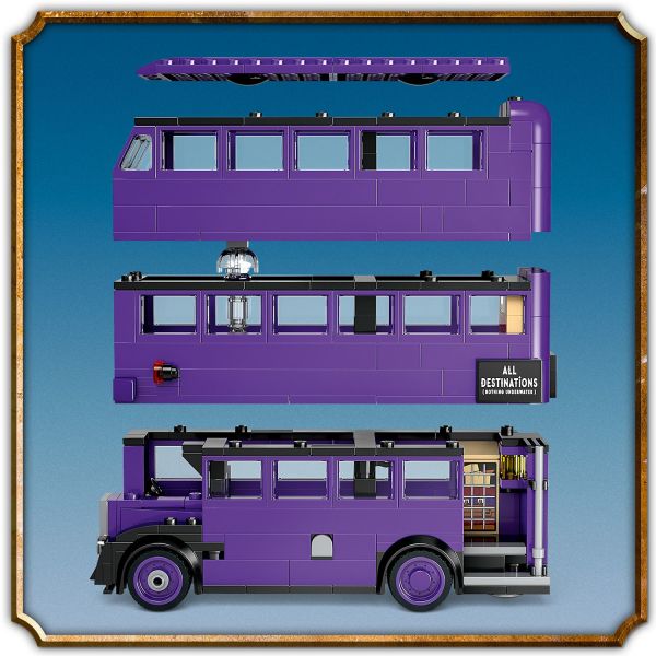 Detach the roof and upper levels to view interior details.