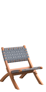 Balkene Home Sava Indoor-Outdoor Folding Chair, Gray