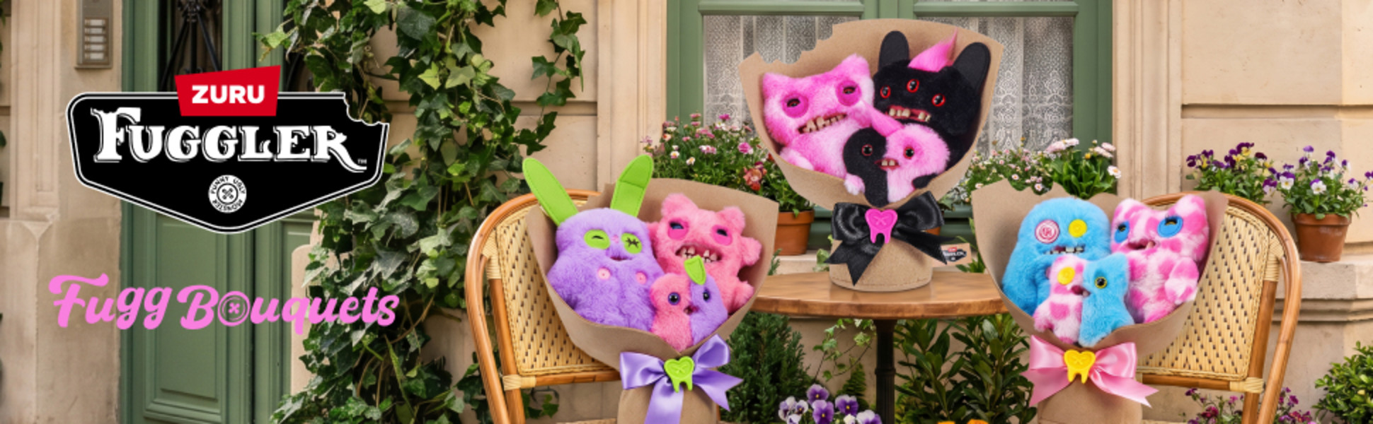 Fuggler Bouquets 2 x 9 Inch, 1 x 3.5 Inch Fugglers (Munch Munch
