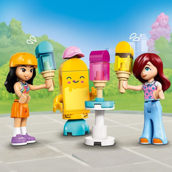 Say hello to the cute ice pop mascot.