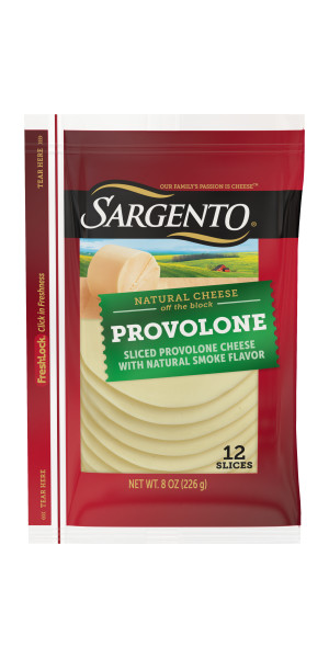 Sargento Sliced Provolone Natural Cheese with Natural Smoke Flavor