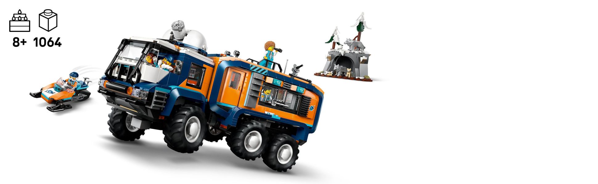 LEGO City Arctic Explorer Science Lab Truck Building Toy - STEM