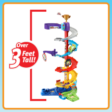 Vtech car track corkscrew tower 3ft+ 2024 toy car race track