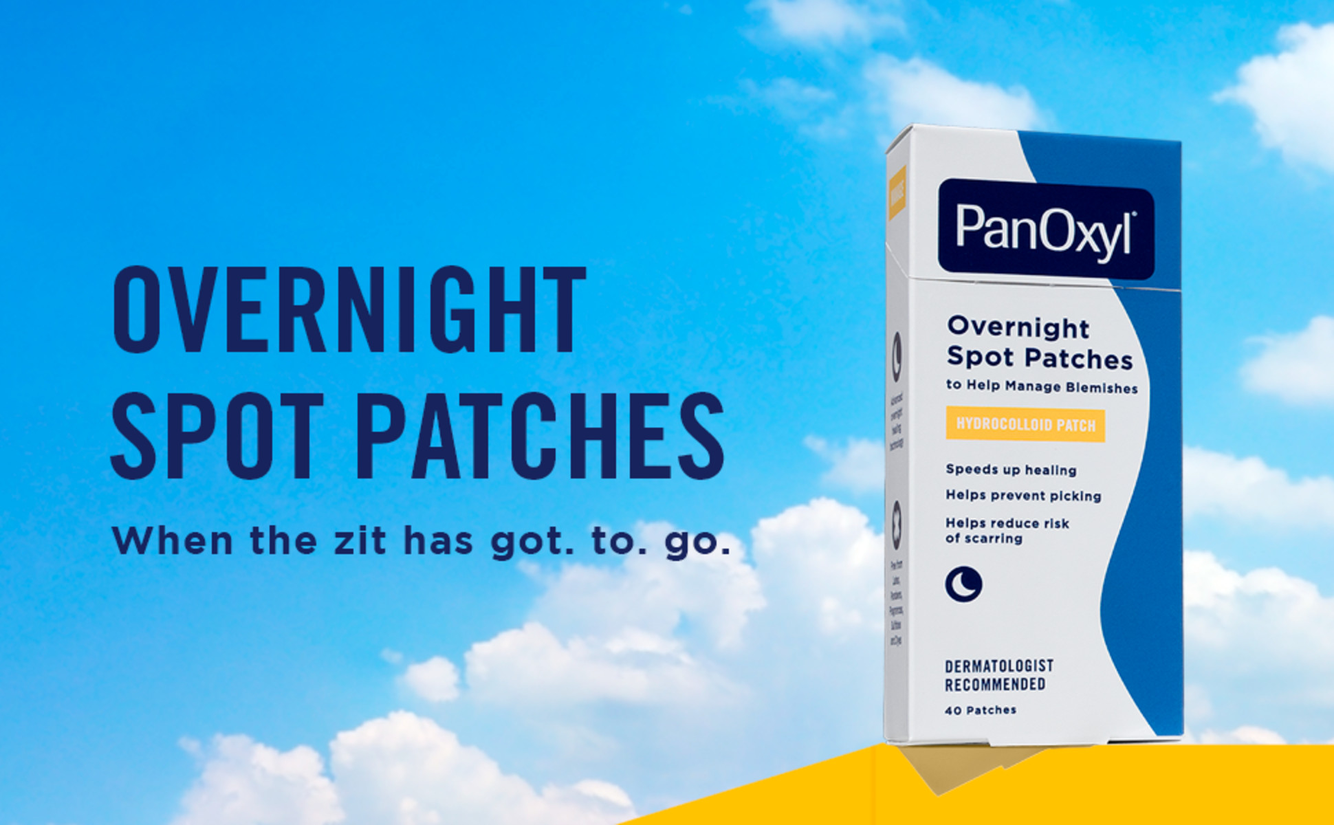 Overnight Spot Patches -- When the zit has got. to. go.