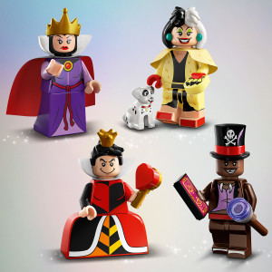 LEGO Minifigures Disney 100 6 Pack 66734 Limited Edition Collectible  Figures, Surprise Buildable Disney Characters for Role Play, A Gift for