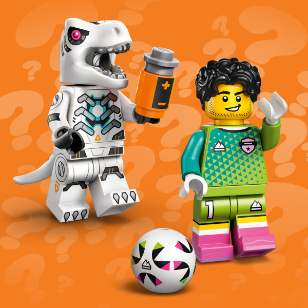 Soccer Goalkeeper and Robot T. rex.