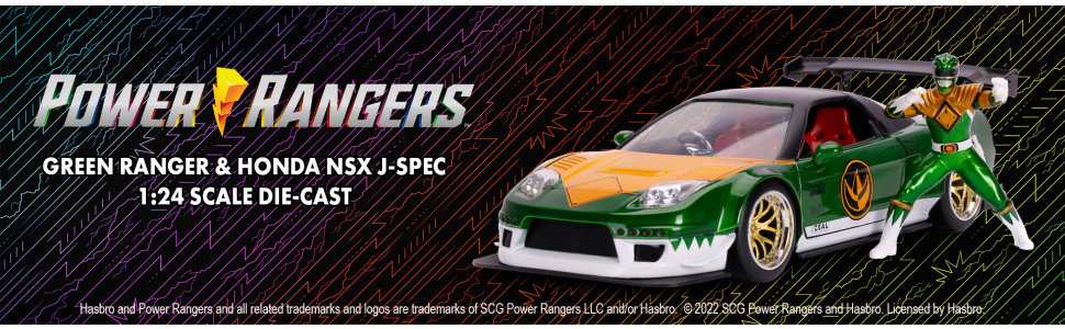 Jada ジェイダ　ホンダ NSX タイプR 1/24 Amazon.com: Jada Toys Power Rangers 1:24 2002 Honda NSX Type