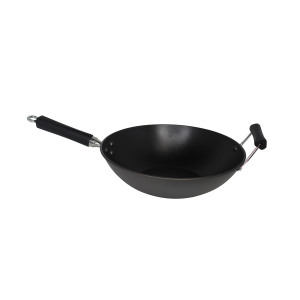 14 inch Light Cast Iron Pre Seasoned Traditional Wok with Handle -  AliExpress