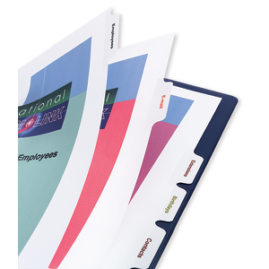 Business Source Double Pocket Index Dividers - Zerbee