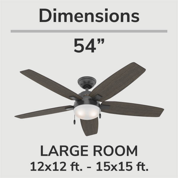 ♡ FANTASTICS Fanimation Pickett 52 inch Ceiling Fan - Black with Satin
