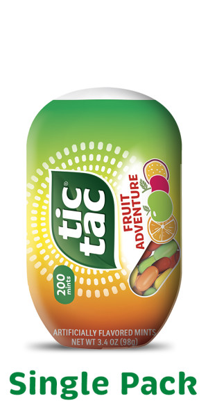 Tic Tac Orange Flavored Mints, 3.4 oz Bottle Pack 