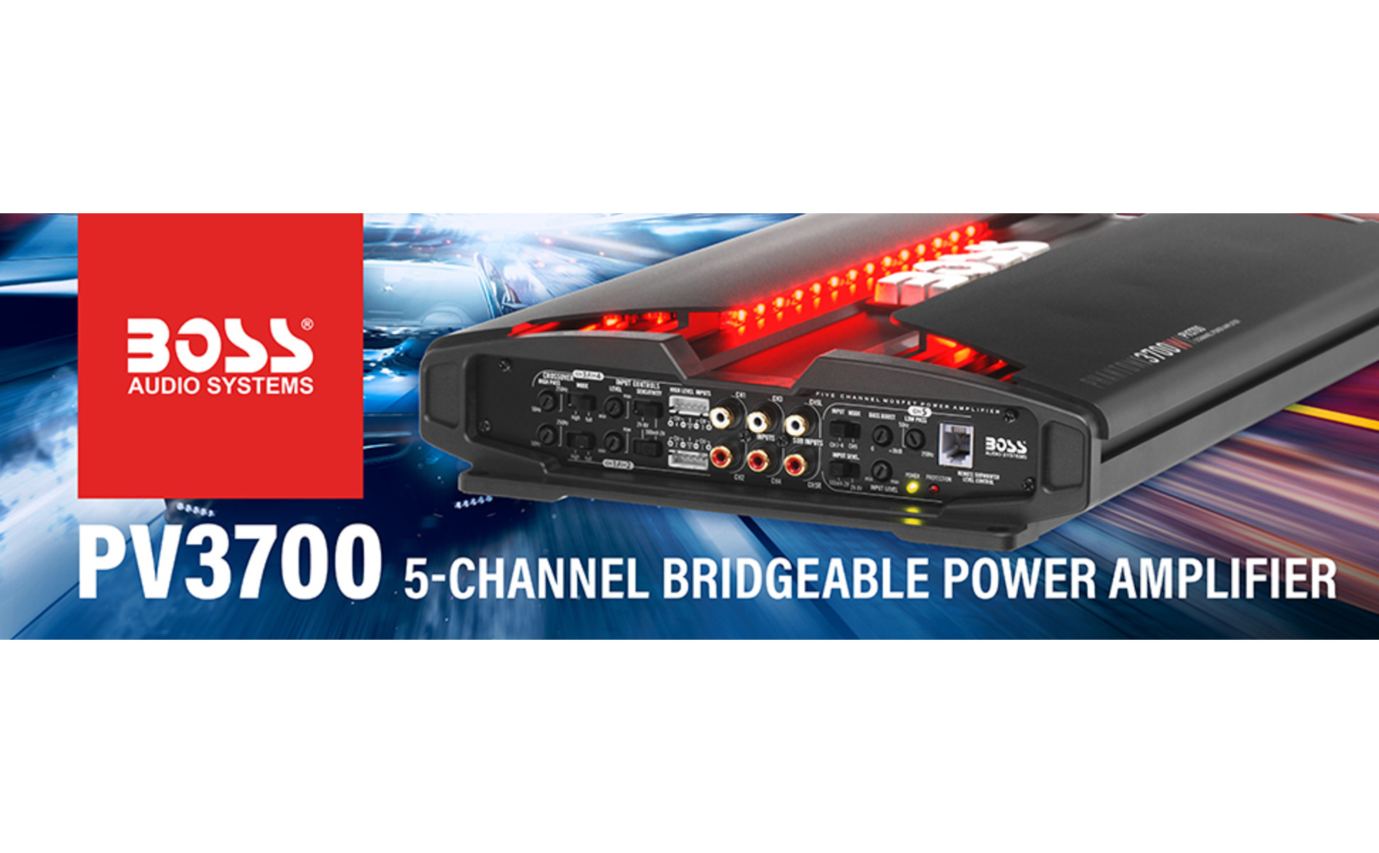 BOSS Audio PV3700 Phantom Series 5 Channel Car Amplifier - 3700W, 2/4 Ohm  Stable - Walmart.com