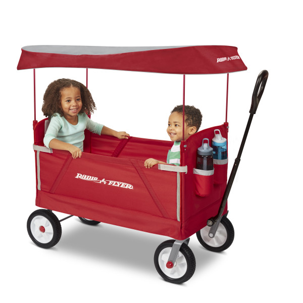Radio Flyer, 3-in-1 off-Road EZ Folding Kids Wagon with Canopy