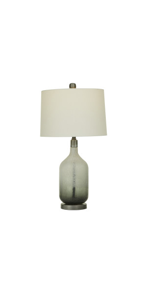 Manuel Table Lamp with Grey Linen Shade