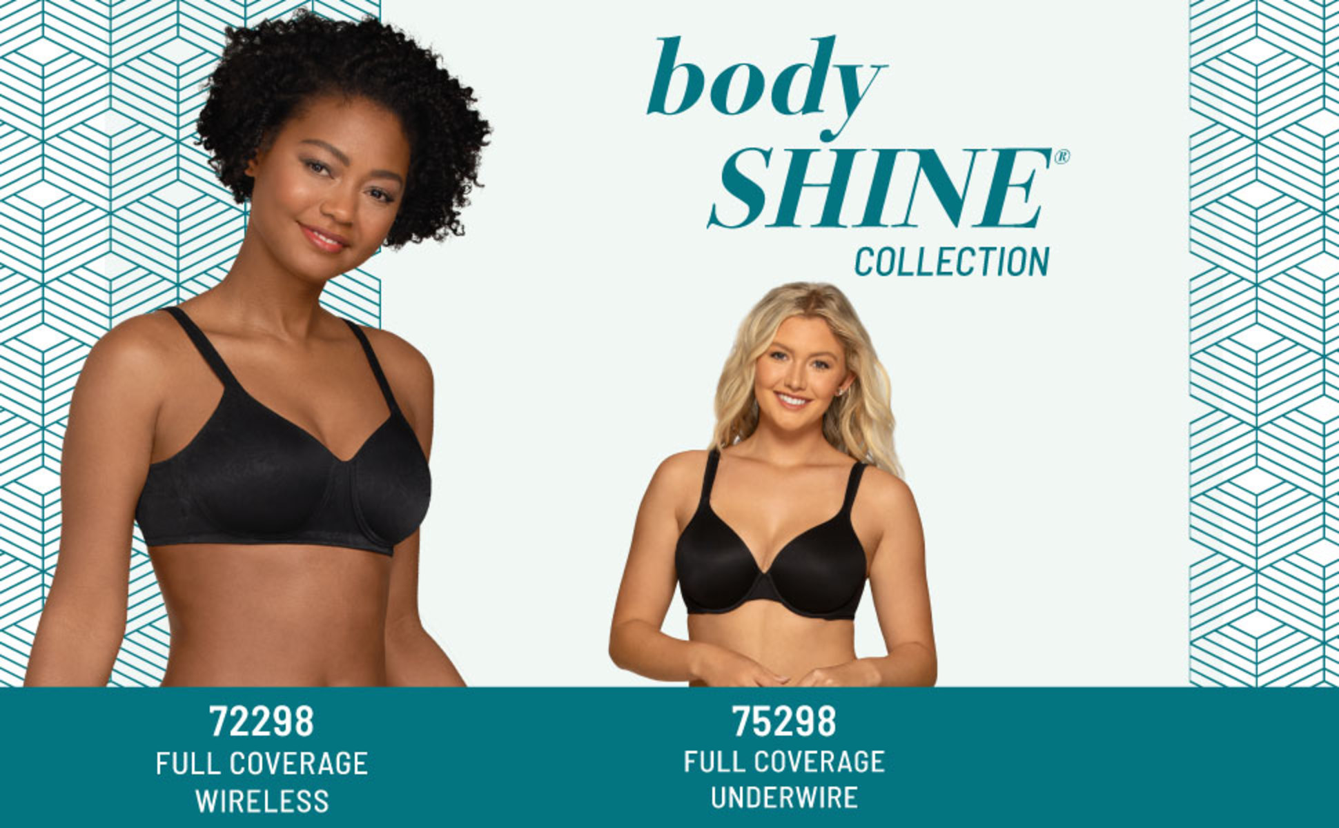 Vanity Fair Womens Body Shine Full Coverage Wireless Bra 72298 : Target