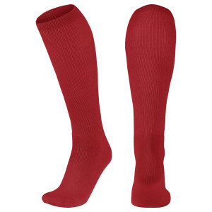 Multi-Sport Athletic Socks, 1 Pair, X-Small, Scarlet