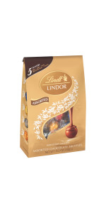 Lindt Lindor Milk Assorted Chocolate Candy Truffles, 15.2 oz. Bag