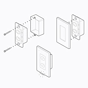 LIFX 1-Pole 2-Buttons Smart Wi-Fi Touch Light Switch, White, Works with  Alexa/Hey Google/HomeKit/Siri LFSPWHT1FUS - The Home Depot