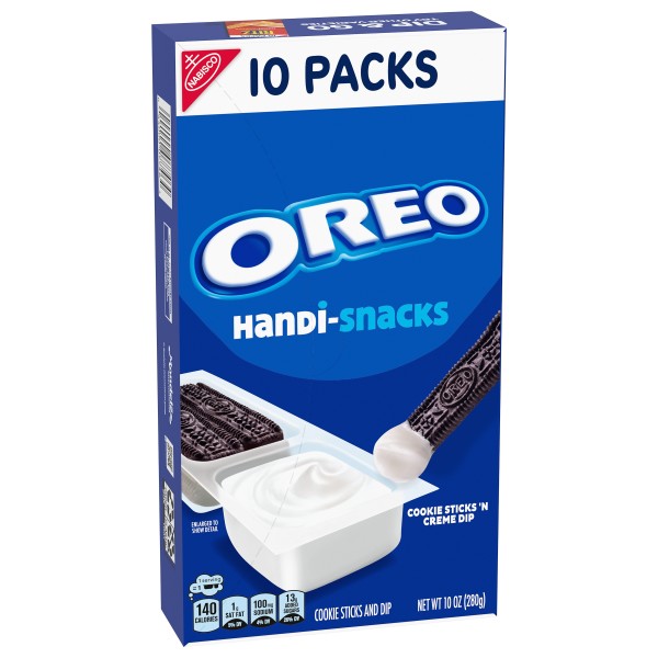 Handi-Snacks OREO Cookie Sticks 'N Creme Dip Snack Packs, 10 Snack
