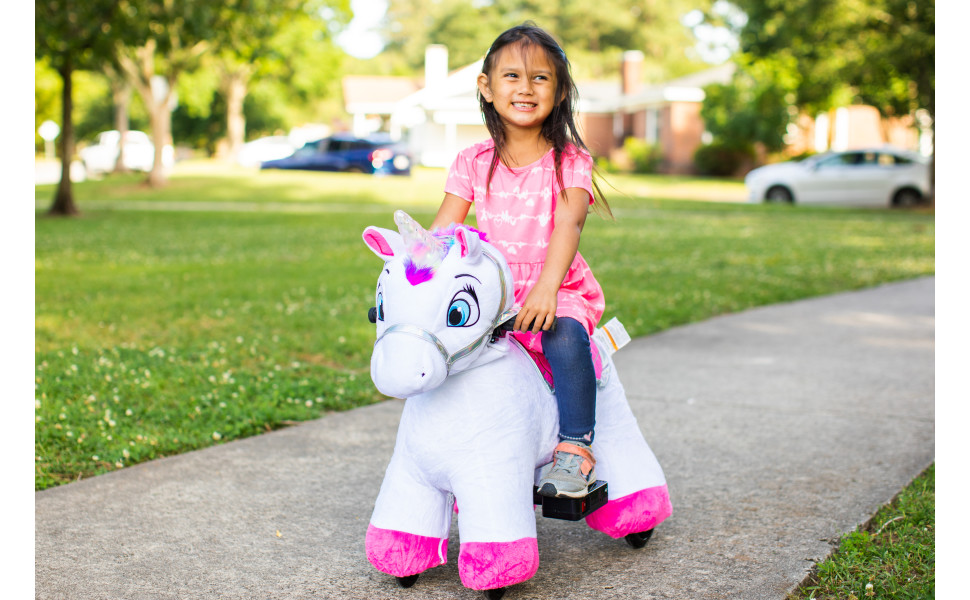 Battery powered best sale ride on unicorn