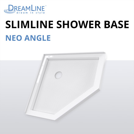 DreamLine Slimline 38 in. x 38 in. Neo-Angle Shower Pan Tray in