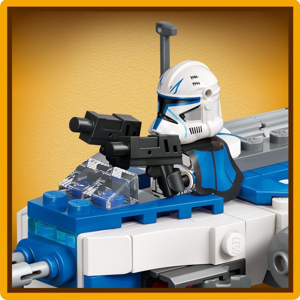 Place Captain Rex in the Y-wing’s cockpit and take off.