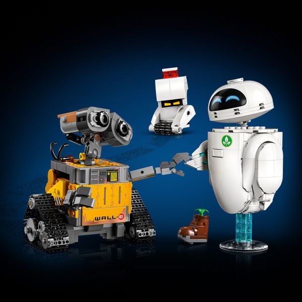 Hal can ride on WALL-E while M-O cleans up a mess around EVE.