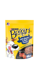 Beggin' With Bacon & Beef Flavor Dog Treats