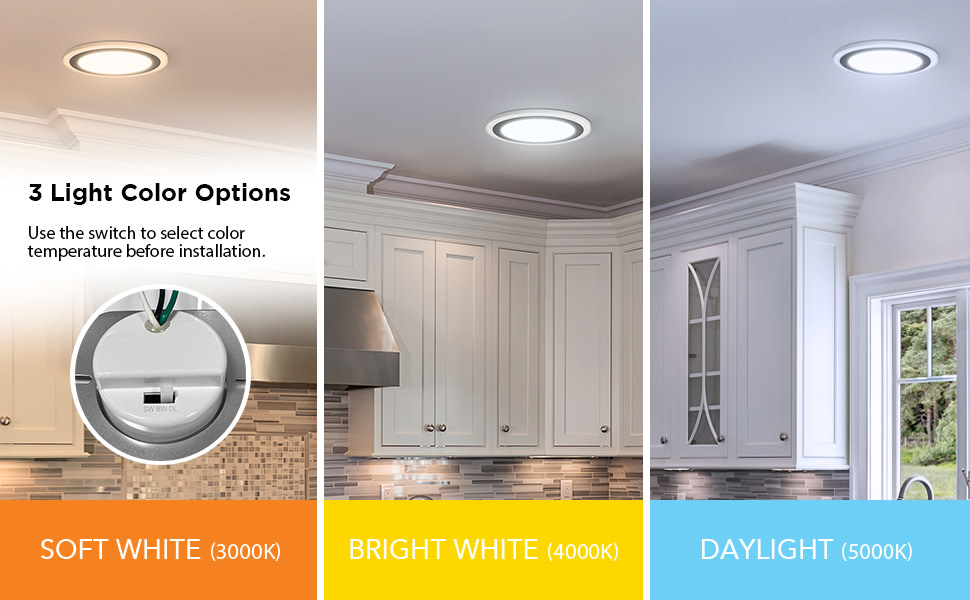 Hampton Bay Clement Round Flat Panel 13 in. Black Indoor Integrated LED Flush Mount with Color