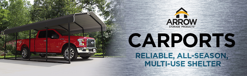 ARROW CARPORTS - Reliable, all-season, multi-use shelter