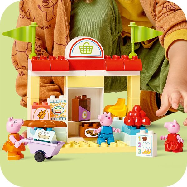 Decide who’s pushing the cart – Peppa or George!