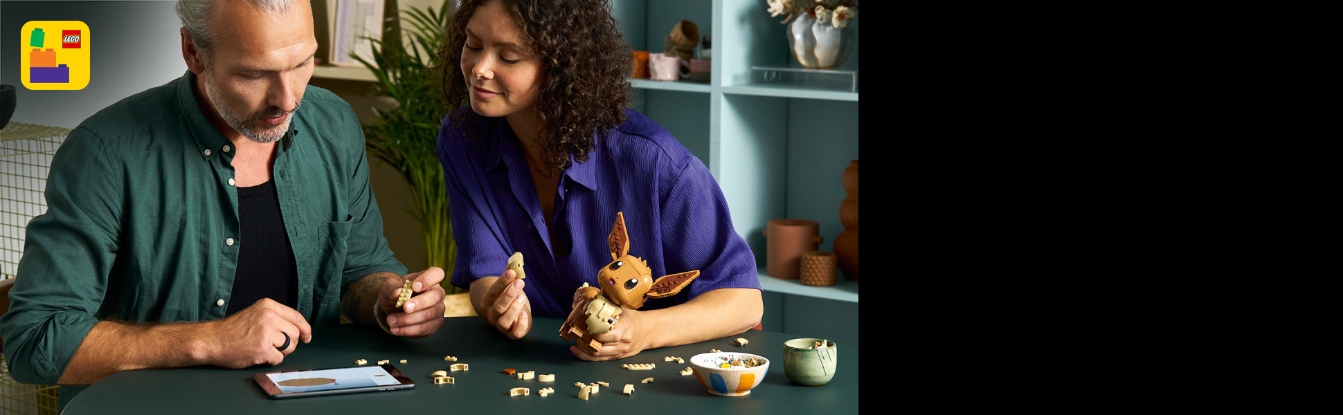 The Build Together function in the LEGO Builder app lets friends and family share the creative fun.