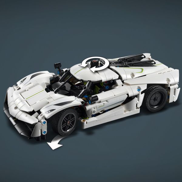LEGO Technic Koenigsegg Jesko Absolut White Hypercar 42184 (B&N