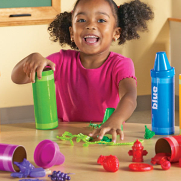 Learning Resources Rainbow Sorting Crayons, Kids Preschool