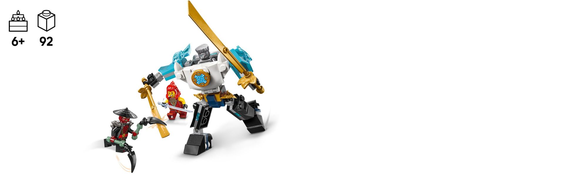 Ninja fans enjoy a fun build before playing out scenes from season 3 of the NINJAGO Dragons Rising TV show.