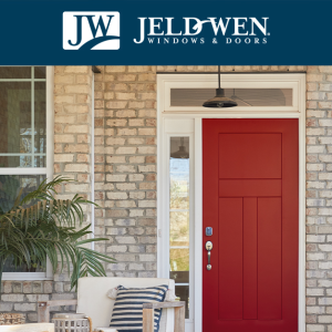 JELD-WEN 36 in. x 80 in. Right-Hand Craftsman Tryon Decorative Glass ...