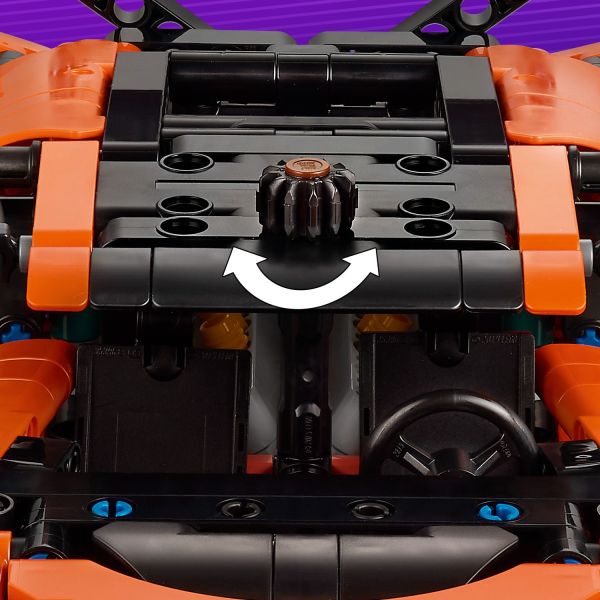 Steer using the knob on top of the model.