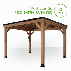 Backyard Discovery 12 X 9.5 Wooden Free Standing Cedar