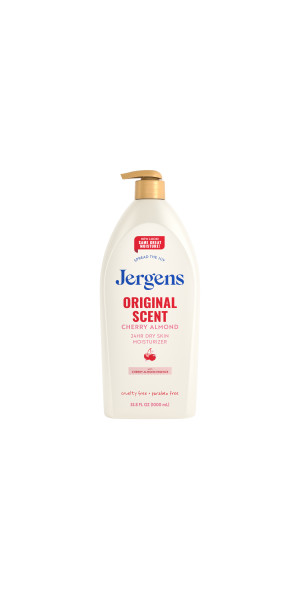 Jergens Original Scent Cherry Almond Body Lotion Moisturizer, 10