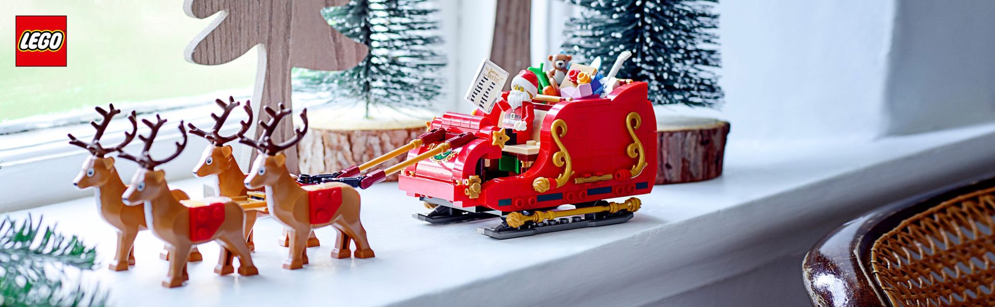 Fly into the holiday season with a LEGO sleigh building set for kids, which is packed with fun festive details.